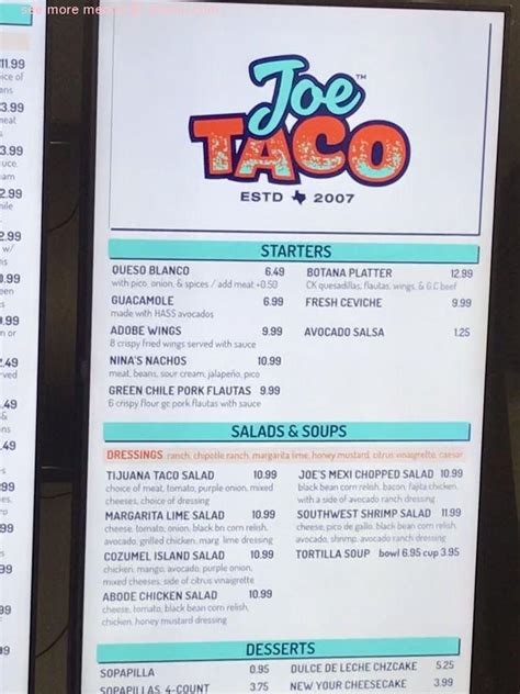 Joe taco amarillo - Joe Taco, Amarillo: See 233 unbiased reviews of Joe Taco, rated 4 of 5 on Tripadvisor and ranked #24 of 487 restaurants in Amarillo.